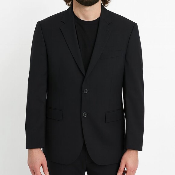 Hugo Boss Virgin Wool‎ Men's Blazer Black Size 40 R - Picture 1 of 5